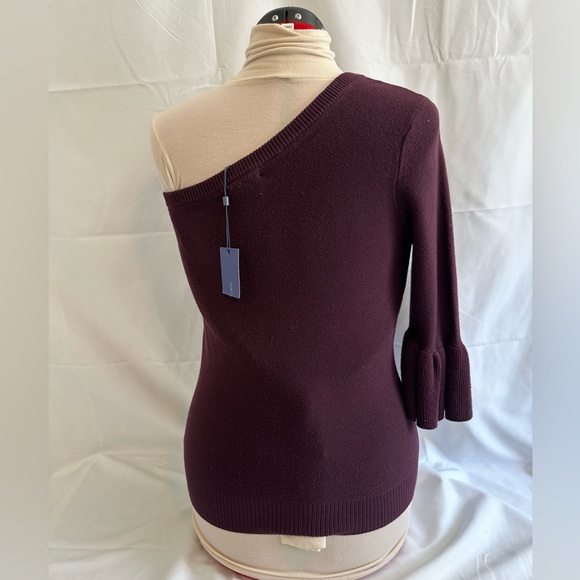 NWT Rebecca Minkoff Wappo sweater one sleeve cashmere blend Size L - Picture 3 of 9